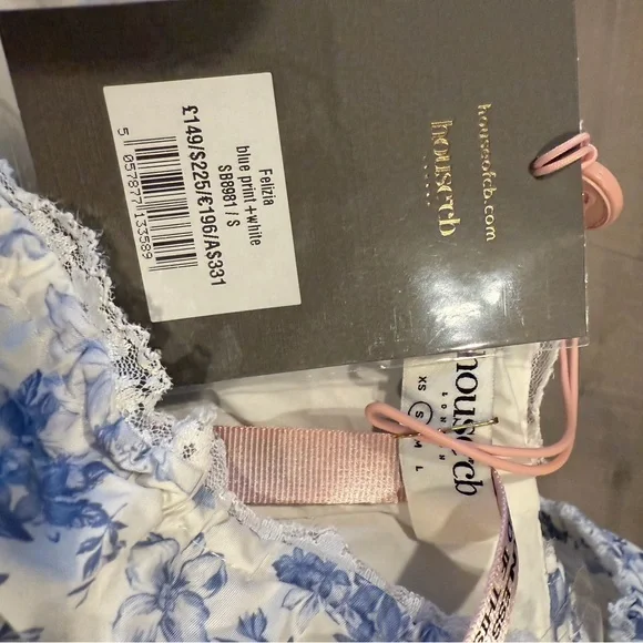 House of CB Blue and White Floral Maxi Dress - Picture 2 of 2